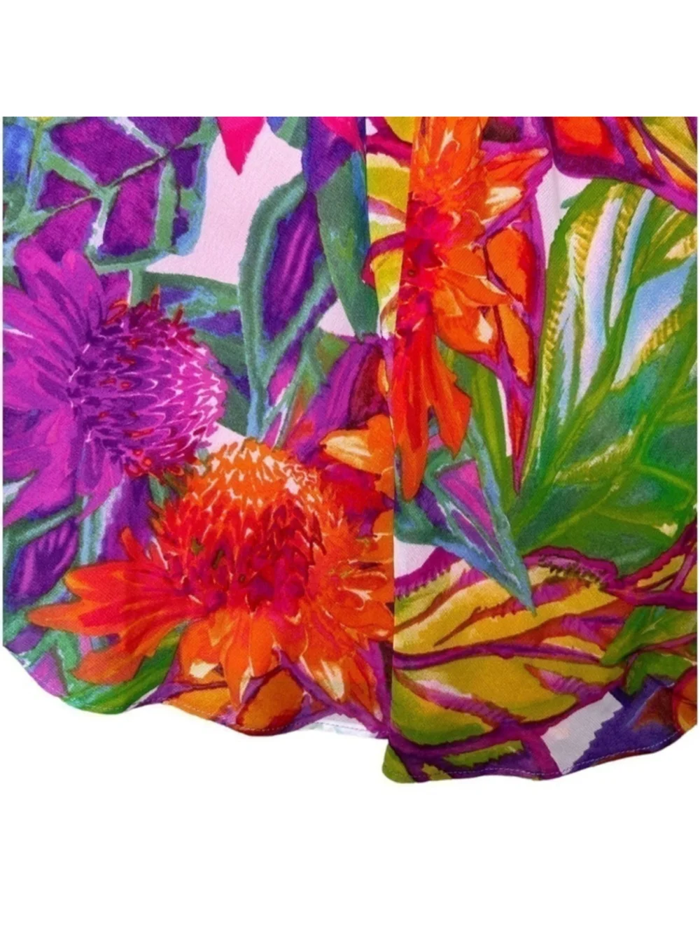 Lauren Ralph Lauren Women’s Petite Multi Floral Lined Wrap Skirt Size 12P - Picture 11 of 11